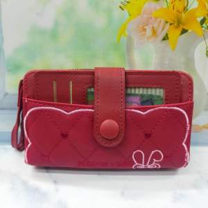 DOMPET WANITA UKURAN SEDANG KUALITAS IMPORT PREMIUM KOREA MODEL LIPAT RESLETING KARTU CABUT