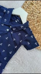 Dairoku Steven Navy Setelan Anak Laki laki2 6 12 Bulan 1 2 3 4 5 Tahun Korea Style Kemeja Lucu Toko Yuuky