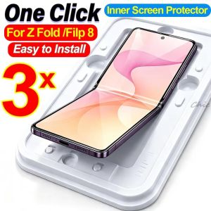 1-3Pcs Hydrogel Film With Alignment Install Kit For Samsung Z Fold 7 6 5 8 Ultra Z Flip 7 6 8 5 Screen Protector Protective Film