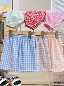 Breathable Loose Plaid Shorts for Children