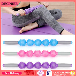 DECINIEE 5 Balls Fascia Muscle Roller Cellulite Massager Fascia Roller for Cellulite Muscles Neck Leg Back Body Deep Tissue Massage Stick