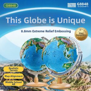 DIPPER | 3D Relievo AR Earth Globe 8.8mm