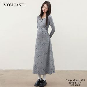 Mom Jane | Feeding Friendly Elegant Long Sleeve Maternity Dress