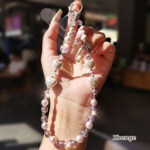 ZHENGEGE | Elegant Crystal Phone Lanyard Accessory
