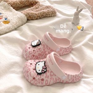 XMISTUO | Leopard Pattern Slip-resistant Student-friendly Closed-toe Sandals