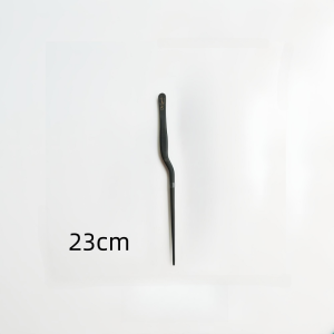 Golden Stainless Steel Kitchen Tweezers Tool for Chef Plate Arrangement Bent Handle Small Size 14cm Rose Gold Black Colorful