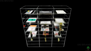 Bekas Kad Akrilik / Acrylic ID Card Holder 50 Slot Security Guard DS BRAND M1