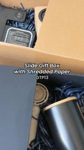 Slide Gift Box with Shredded Paper