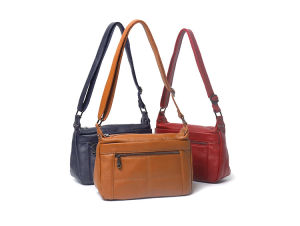 Vasono Top Grain 100% Genuine Cow Leather Big Capacity Women Sling Shoulder Bags