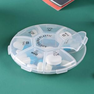 Multifunctional Three-layer 8 Grids Plastic Pill Box Portable Travel Folding Medicine Sorting Storage Box Practical Small Items Container