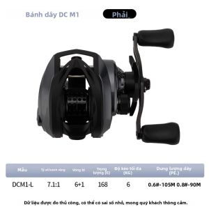 Máy Câu Cá Điện DEUKIO 2025 DC 6+1BB Tỉ Số Truyền 7.1:1 Dùng Cho Nước Mặn Sông Hồ Cá Chép