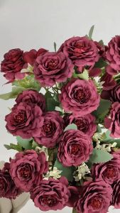 Bunga Peoni Chinese Cabang 5 Bunga artificial Imitasi kain untuk Hiasan dekorasi kamar cafe rumah dan dekorasi pelaminan atau wedding Import premium termurah artificial palsu kain