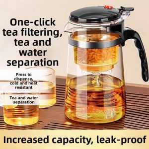 NAIFUNA | Tea Water Separation Large Capacity Leakproof Heat Resistant Teapot