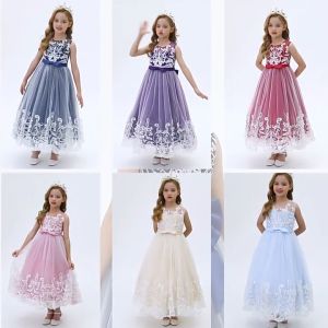 Long Dress Pesta Anak Perempuan  Wedding Pesta Gaun  Anak Perempuan Mewah Bunga Fashion Pakaian