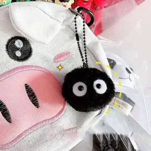 Talao Small Briquettes Keychain Pendant Hayao Miyazaki Spirited Away Girl Cute Elf School Bag Chain