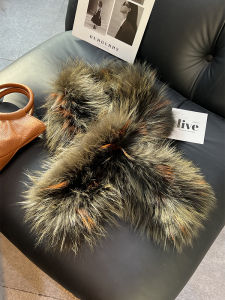 Limited Edition Luxury Fox Fur Scarf Ultra Long Woven Mohair Collar Autumn Winter Warm Extended Real Fur Neck Warmer for Women