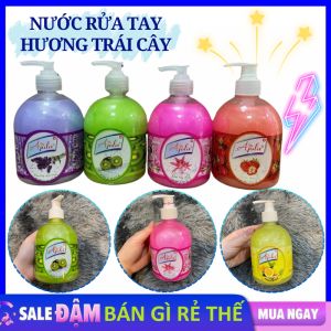 Nước Rửa Tay Diệt Khuẩn - Sữa Rửa Tay Hương Trái Cây Kiwi Dâu Hoa Ly Siêu Thơm 500ML - Xà Phòng Rửa Tay Sát Khuẩn Hương Hoa