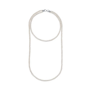 Freshwater Pearl 925 Silver Double Layer Necklace