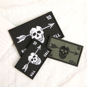 FOG Forward Observations Tactical Patches Blackbeard Skull Broken Arrow Clothes Appliques Embroidery Armband Emblem