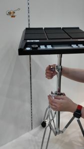 ขาตั้งกลองไฟฟ้า ชุบโครเมี่ยม ขาตะเกียบคู่ FORTIS RL-260 สำหรับ Nux DP2000, Avatar PD705, Roland SPD-SX และ Carlsbro OKTO/HXM/HDP2