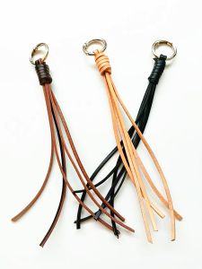 Handcrafted Keychain with Fringe Leather Pendants: A Versatile Bag Accessory Universal Style Suitable for Youth and Adult