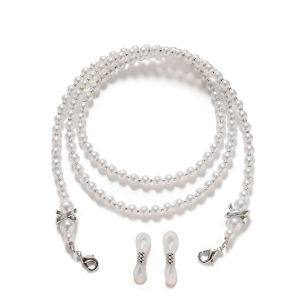 สร้อยแว่นตาสีสันสดใสพร้อมโซ่หน้ากากผ้ากันลื่นสำหรับเด็ก เครื่องประดับแฟชั่นสร้อยคอแว่นตาสุดสร้างสรรค์แบบ INS กันการหลุดร่วง