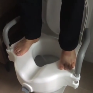 Toilet Seat Riser Cushion Easy Clean Comfort Support Donut for Handicap Adults Coccyx Tailbone Pain