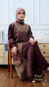 [PROMO LEBARAN] GAMIS ADIBA Gamis Pesta Maxi Dress Remaja Kekinian Oufit Lebaran 2025 muslim kondangan Aestetic mewah Elegan model terbaru Best Seller