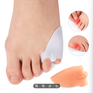 1Pair Bunion Corrector Pads Bunionette Pain Relief Pinky Little Toe Straightener Separator Cushion Splint Protector Shield Spacer Cover Guard
