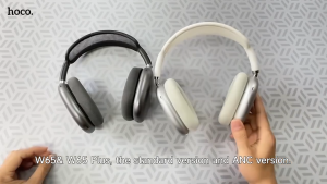 Hoco W65 หูฟังบลูทูธไร้สาย แบบครอบหูแม่เหล็ก แบตอึด 45 ชม. รองรับ BT 5.4 / Aux 3.5mm คุณภาพเสียงดี HiFi Audio