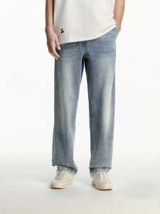 Jack Jones | Elastic Drawstring Loose Shape Denim Pants for Men