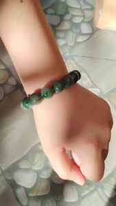 BuenaSuerte Elegant Burmese Jade Authentic Stone Lucky Bracelet for HEALTH WEALTH SUCCESS and GOOD LUCK 12mm