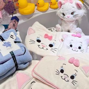Cute Cartoon Towel Bath Towel Suit Embroider Face Cloth Child Absorbent Beach Towel Bath Towel Shawl Gift
