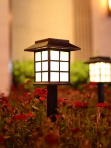 Solar Light Outdoor Lighting Pathway LED Solar Lamp Walkway Waterproof Garden Lampu Raya Lawn Solar Lights Lampu Taman