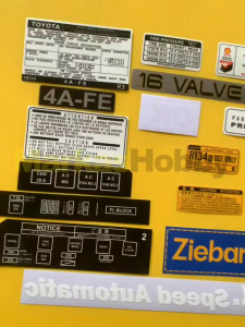 Stiker Toyota Corolla Great Warning Set