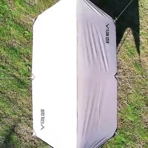 ฟลายชีท ผ้าใบ 3x3m เต้นท์แคมปิ้ง อุปกรณ์เดินป่าตั้งแคมป์ กันแดด กันฝน ฟรายชีท