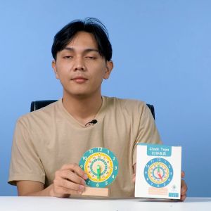 MURAH BANGET CIRCLE Mainan EDUKASI jam kayu H6