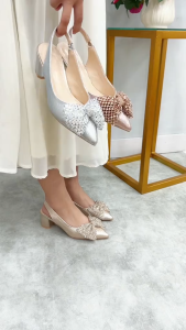 Viditi Ariana Sling Back Block Heels | Shoes | Sepatu Import Wanita | Nikahan | Wisuda | Sangjit