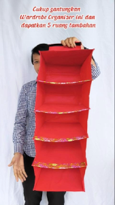 Wardrobe Organizer menambah ruang penyimpan pakaian pada lemari