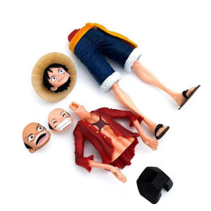 Mô Hình Nhân Vật Hành Động One Piece 28cm - Luffy Với Ba Khuôn Mặt Thay Đổi Biểu Cảm Tự Tin Đồ Chơi Sưu Tầm Dành Cho Fan.