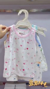 Áo ba lỗ cho bé BABIBOO áo sơ sinh cotton 2 chiều mặc mùa hè in hình dễ thương BB144