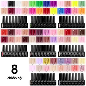 Bộ Sơn Móng Tay 8 Màu Thu Đông Không Cồn Gel LED Thời Trang Làm Móng Nghệ Thuật Chuyên Nghiệp Mỗi Màu 7ml