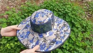 หมวกตาข่าย หมวกลายทหาร หมวกกันยุง หมวกกันแมลง หมวกมุ้งตาข่ายกันแมลง หมวกปีกลายพรางทหาร ใช้งานดีทนทาน