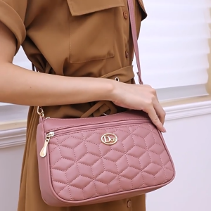 Zhiang กระเป๋าสะพาย PU ของผู้หญิง กระเป๋าสะพายแฟชั่นกระเป๋าผู้หญิงมีช่องใส่กระเป๋าสะพายไหล่สำหรับความจุมากกระเป๋าสะพายข้างเกาหลี