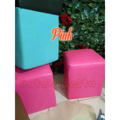 Sofa kotak pouf warna warni | stool kotak | sofa stool | kursi sofa