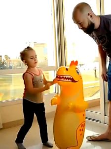 Intex 3D Mainan Samsak Balon Tinju Anak Animal Karakter Dino Tiger Dragon Dolphin