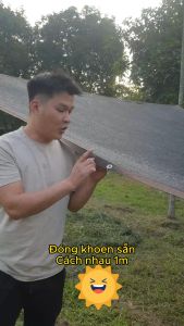 Lưới che nắng khổ 4mx5m sợi Polyester bền đẹp - May viền đóng khoen sẵn - Bo góc chắc chắn