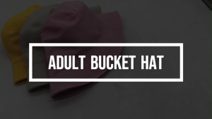 MP00 Reversible Cotton Bucket Hat for Adults - Casual Sun Protection Headwear in Pink/Yellow/White/Light Grey/Red/Milky white