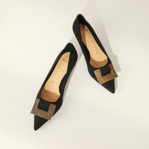 รองเท้าส้นสูงหัวแหลมสวมใส่สบาย ผู้หญิง ส้นบางสไตล์ใหม่ ฤดูใบไม้ผลิ ฤดูใบไม้ร่วง หลากหลาย รองเท้าแฟชั่นพื้นยางแบบสวม