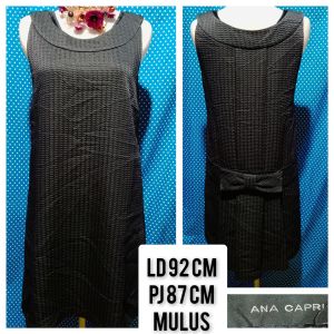 DRESS KUTUNG/SLEEVELESS HITAM(ANA CAPRI) 14